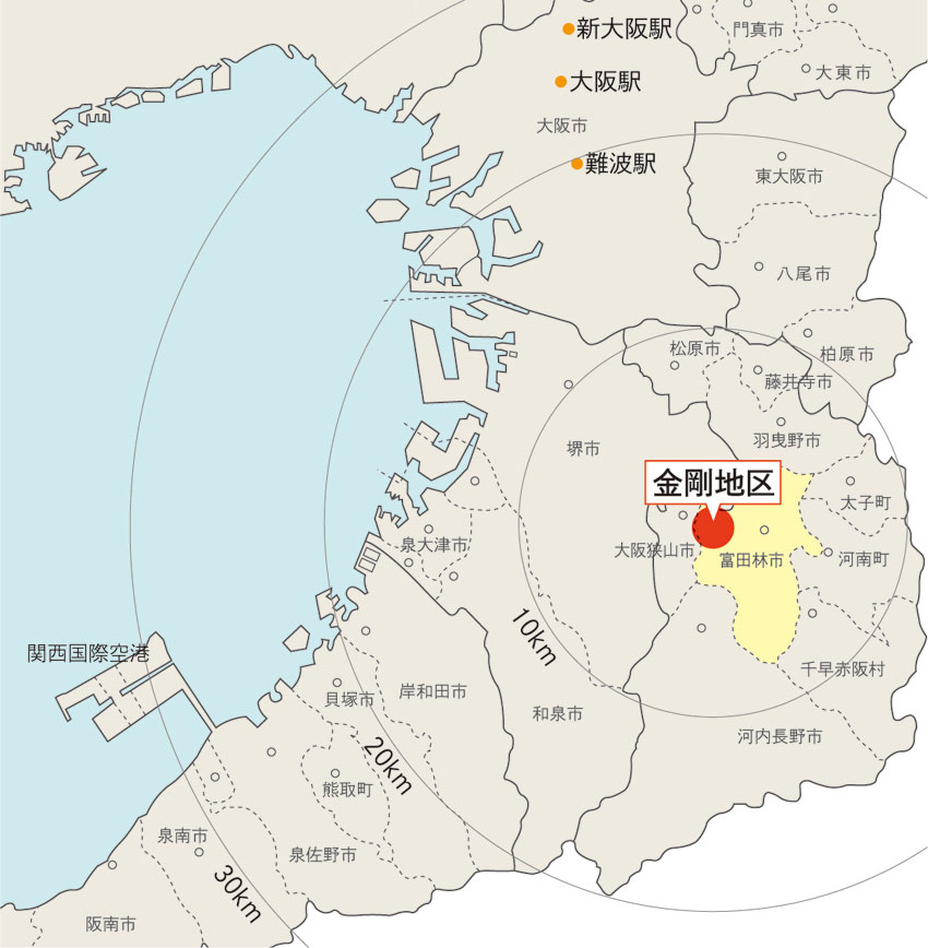 金剛地区_広域地図