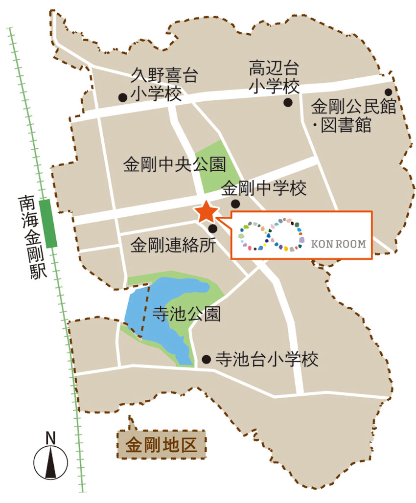 金剛地区_拠点周辺略図